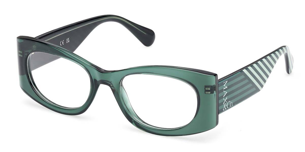 Photos - Glasses & Contact Lenses MAX&Co. Max & Co. Max & Co. MO5184 093 Women's Eyeglasses Green Size 51  - Blue Light Block Available (Frame Only)