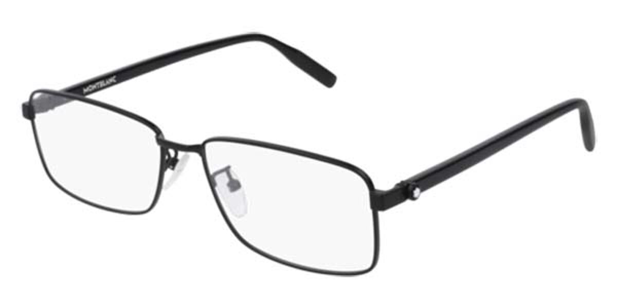 Mont Blanc MB0016O 001 Glasses Black | VisionDirect Australia