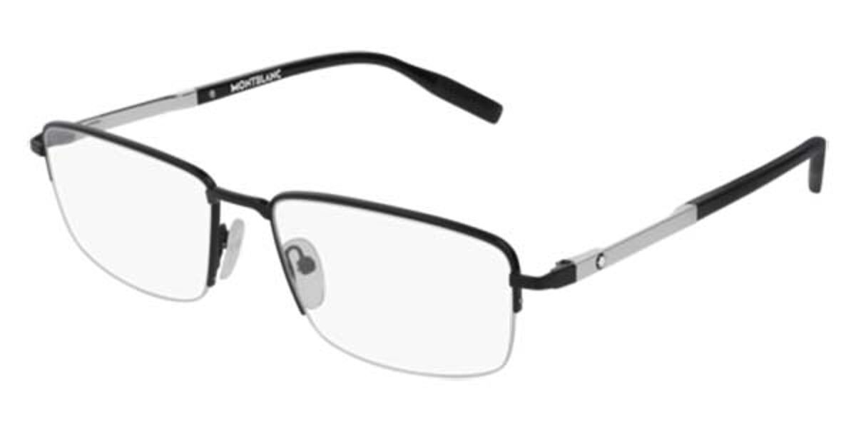 Mont Blanc MB0020O 001 Eyeglasses in Black | SmartBuyGlasses USA