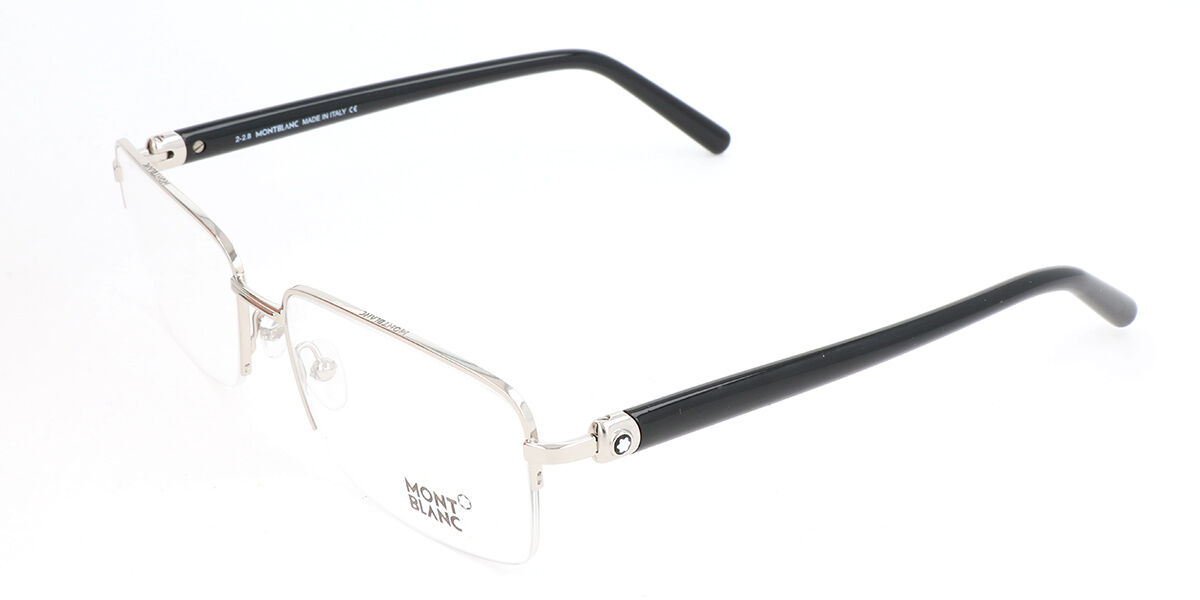 Mont Blanc Mb0487 016 Eyeglasses In Silver Smartbuyglasses Usa