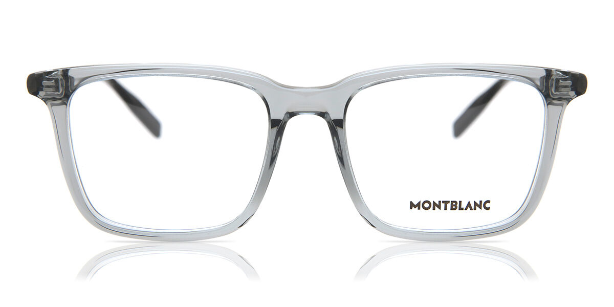 Photos - Glasses & Contact Lenses Mont Blanc MB0011O 009 Men's Eyeglasses Clear Size 52 (Frame On 