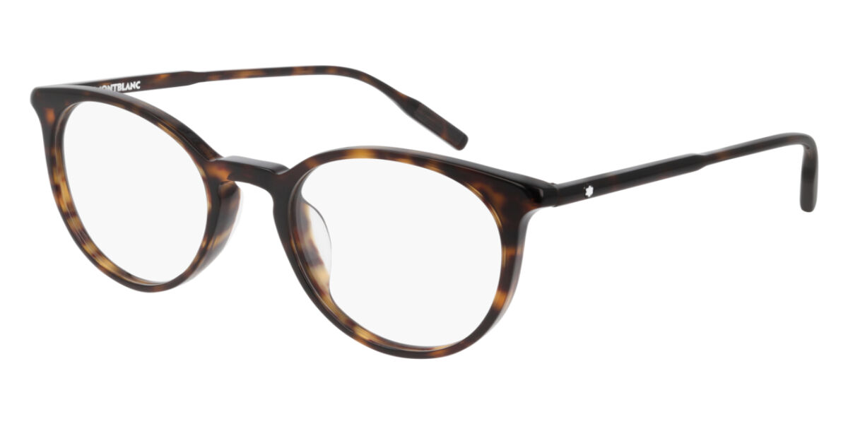 Photos - Glasses & Contact Lenses Mont Blanc MB0090OK Asian Fit 002 Men's Eyeglasses Tortoiseshel 