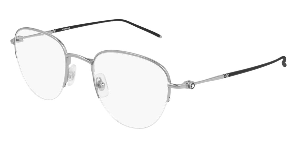 Mont Blanc MB0129O 003 Eyeglasses in Silver | SmartBuyGlasses USA