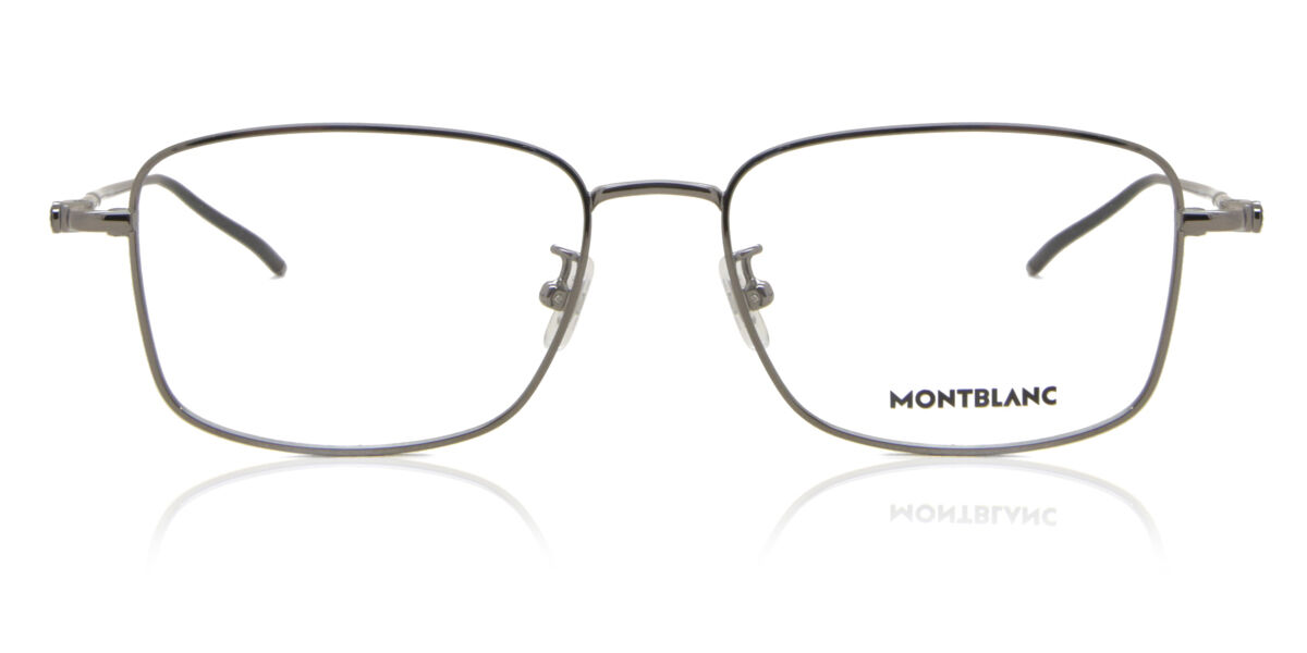Photos - Glasses & Contact Lenses Mont Blanc MB0140OK Asian Fit 006 Men's Eyeglasses Grey Size 56 