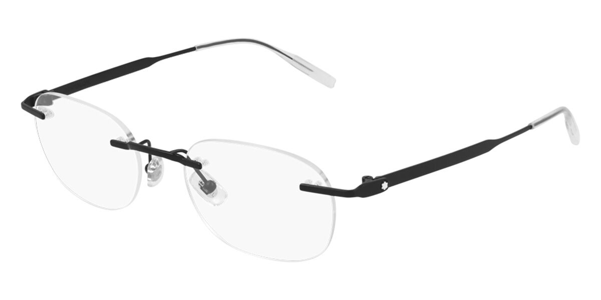 Mont Blanc MB0147O 001 Glasses Black | VisionDirect Australia