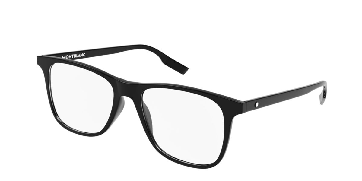 Mont Blanc MB0174O 001 Eyeglasses in Shiny Black | SmartBuyGlasses USA