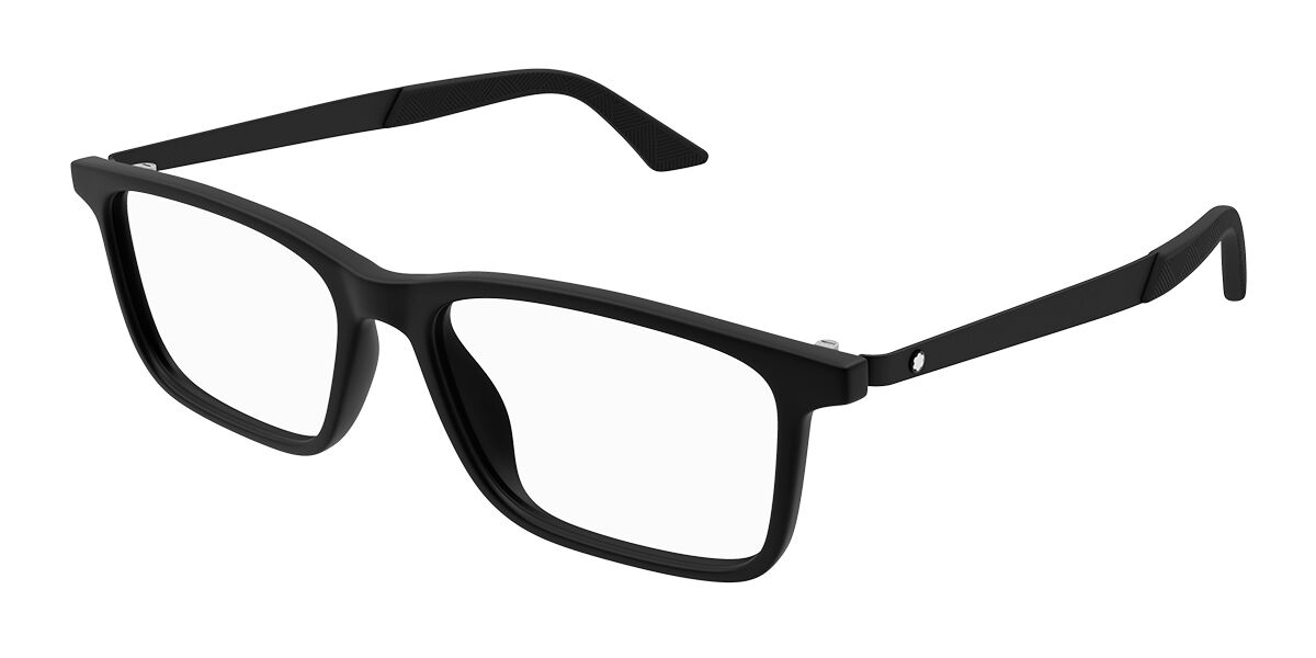 Photos - Glasses & Contact Lenses Mont Blanc MB0333O 001 Men's Eyeglasses Black Size 55 (Frame On 