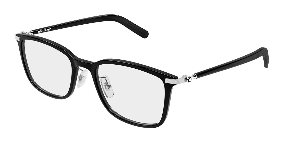 Montblanc MB0500OA Vestibilità Orientale 001 Occhiali da Vista Neri per Uomo (Solo Montatura)