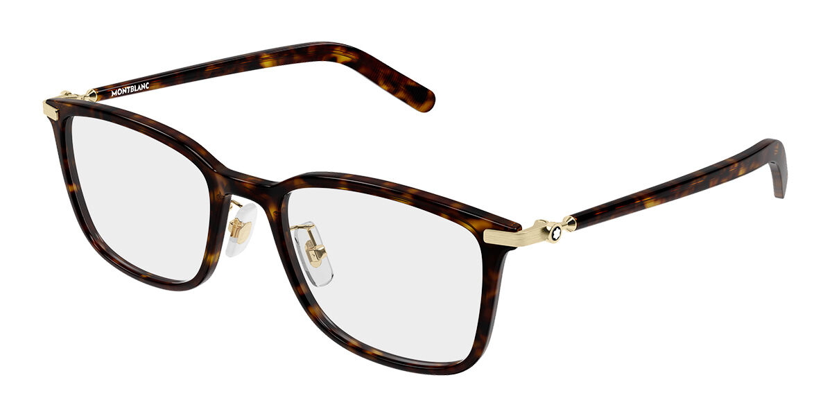 Montblanc MB0500OA Vestibilità Orientale 002 Occhiali da Vista Tartarugatishell per Uomo (Solo Montatura)