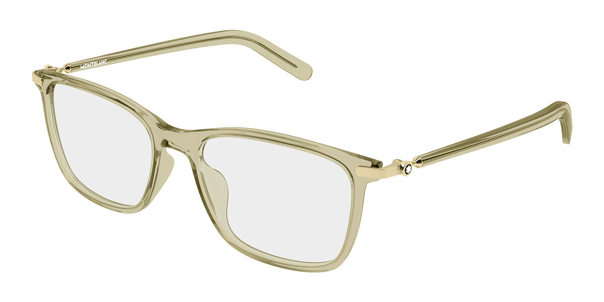 Montblanc MB0501OL Vestibilità Orientale 008 Occhiali da Vista Verdi per Uomo (Solo Montatura)