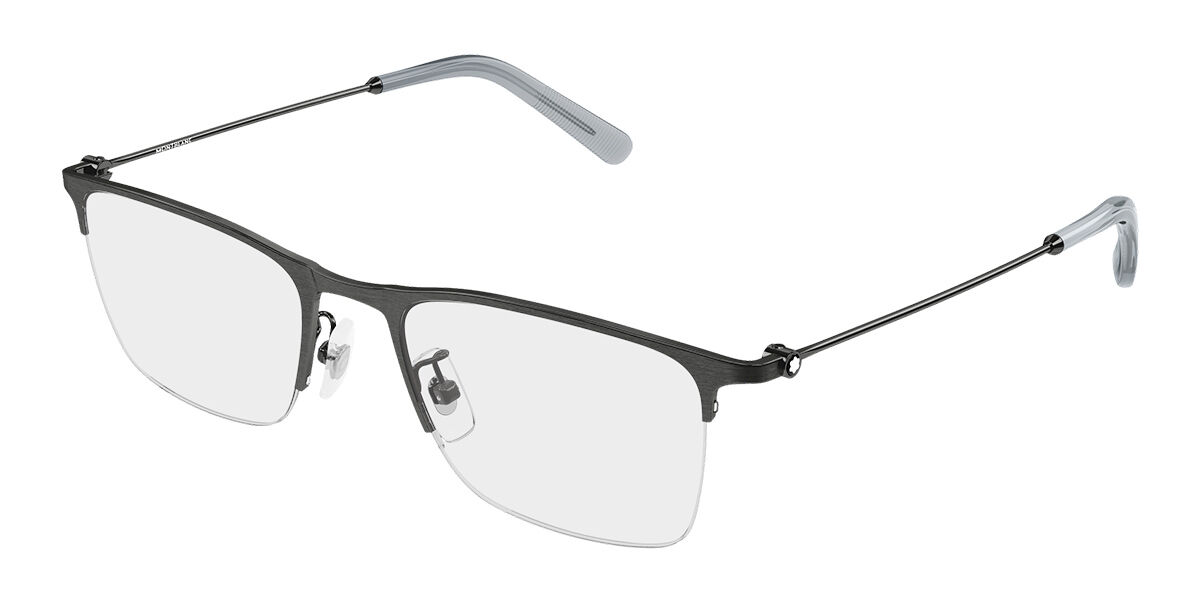Montblanc MB0502OL Vestibilità Orientale 003 Occhiali da Vista Gunmetal per Uomo (Solo Montatura)