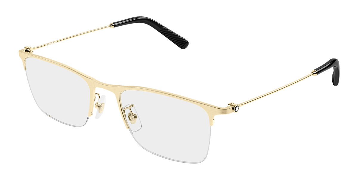 Montblanc MB0502OL Vestibilità Orientale 005 Occhiali da Vista Oro per Uomo (Solo Montatura)