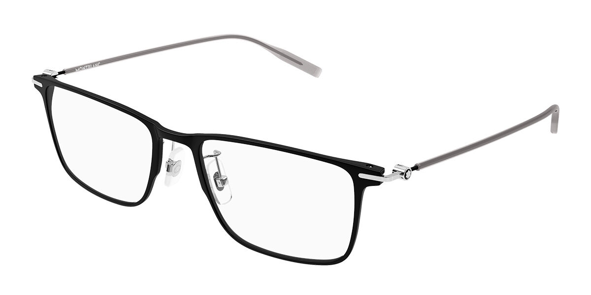 Montblanc MB0506OL Vestibilità Orientale 002 Occhiali da Vista Neri per Uomo (Solo Montatura)