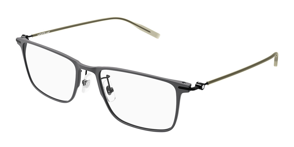 Montblanc MB0506OL Vestibilità Orientale 003 Occhiali da Vista Grigi per Uomo (Solo Montatura)