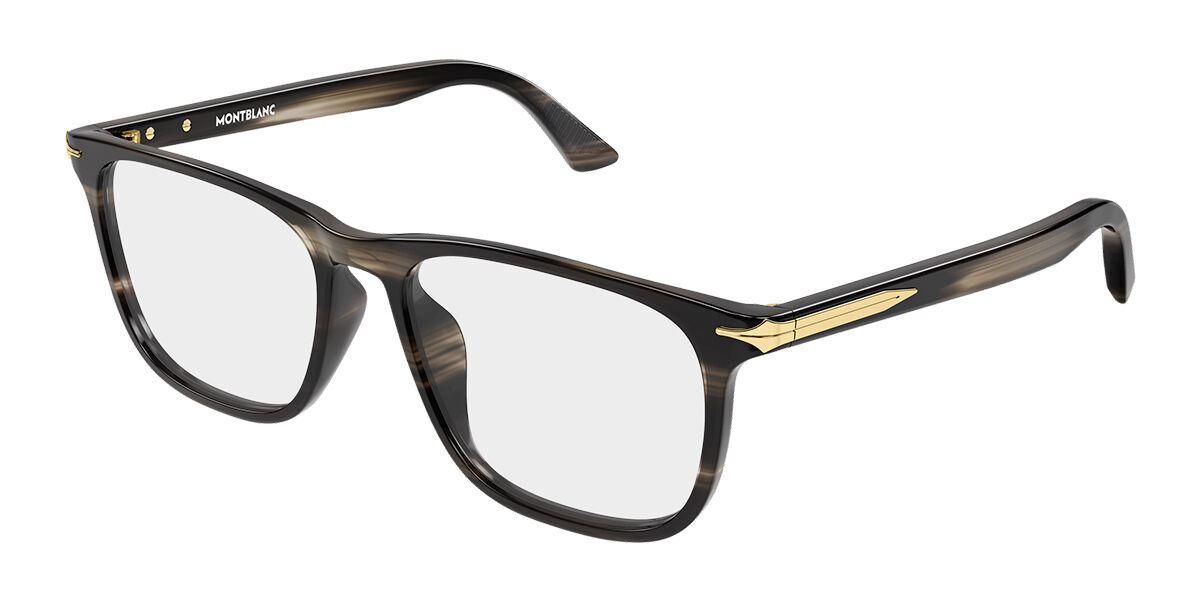 Montblanc MB0520OL Vestibilità Orientale 003 Occhiali da Vista Grigi per Uomo (Solo Montatura)