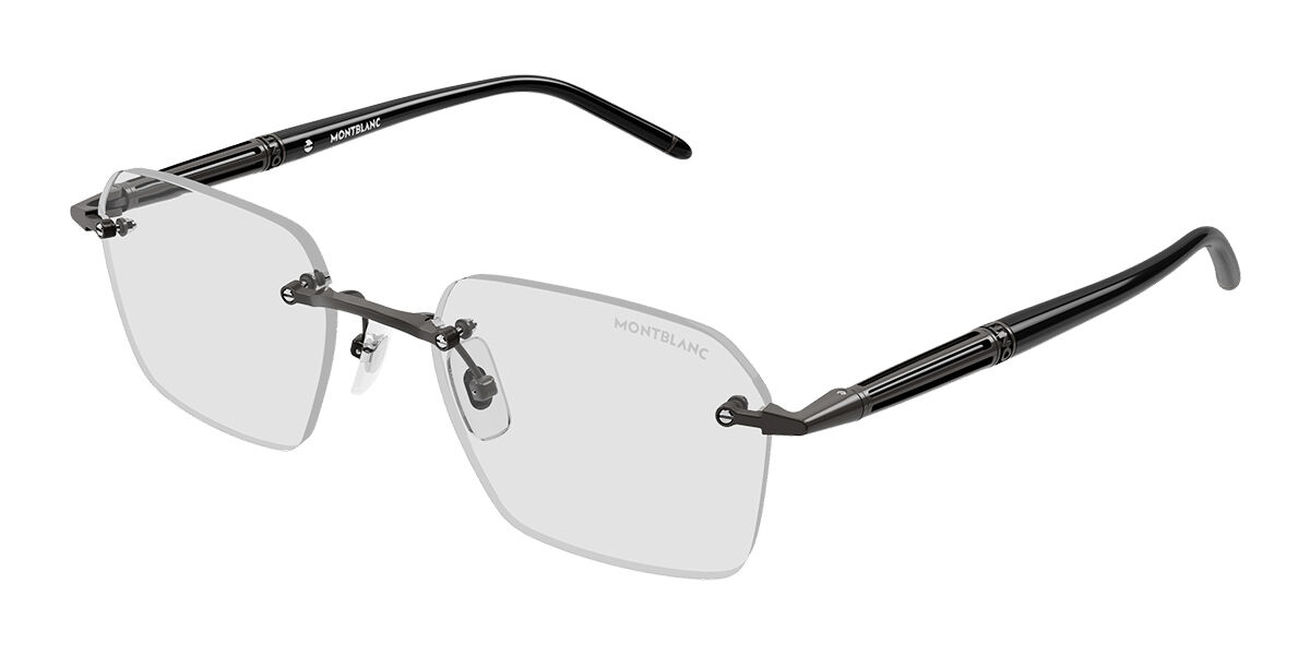 Montblanc MB0526S 005 Occhiali da Vista Gunmetal per Uomo (Solo Montatura)