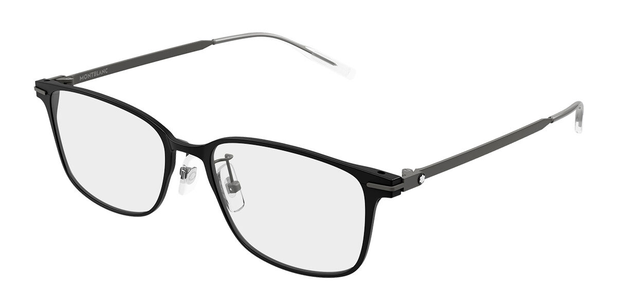 Montblanc MB0532OJ Vestibilità Orientale 002 Occhiali da Vista Neri per Uomo (Solo Montatura)