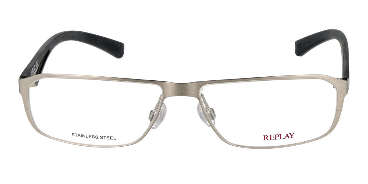 Replay RY 060 Men's Glasses, Silver, Size 55