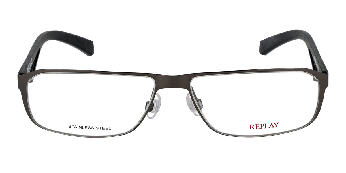 Replay RY 060 Men's Glasses, Gunmetal, Size 55