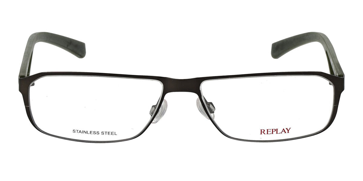 Replay RY 060 Men's Glasses, Black, Size 55