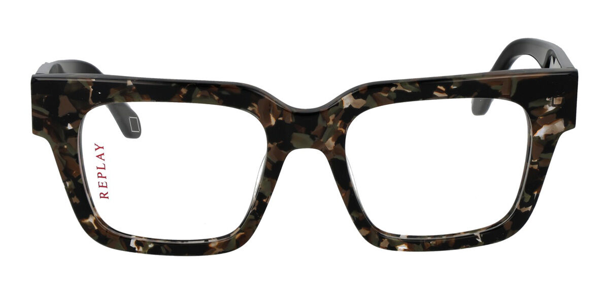 Replay RY 296V Men's Glasses, Brown, Size 53