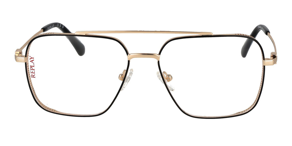 Replay RY 459V Men's Glasses, Gold, Size 57