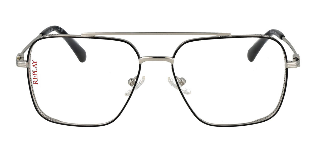 Replay RY 459V Men's Glasses, Black, Size 57