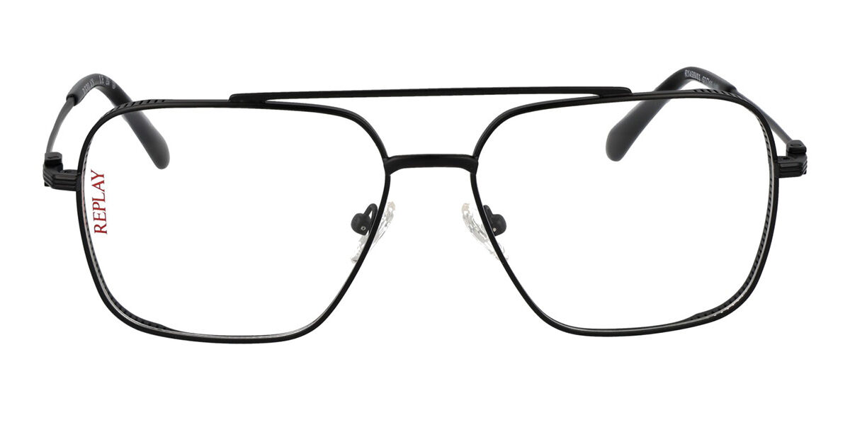 Replay RY 459V Men's Glasses, Black, Size 57