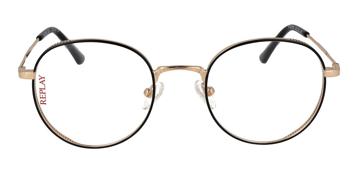 Replay RY 462V Men's Glasses, Gold, Size 50