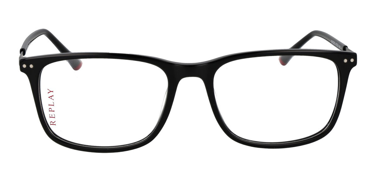 Replay RY 472V Men's Glasses, Black, Size 56