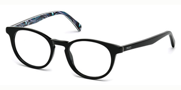 Photos - Glasses & Contact Lenses Emilio Pucci EP5018 001 Women's Eyeglasses Black Size 48 (Fra 