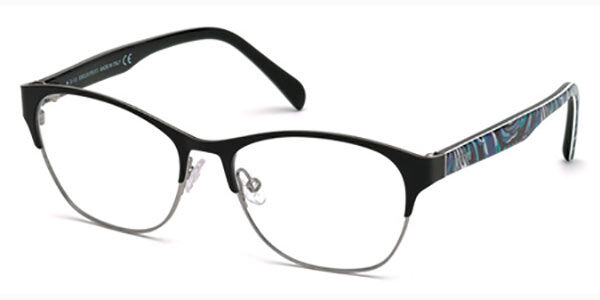 Photos - Glasses & Contact Lenses Emilio Pucci EP5029 001 Women's Eyeglasses Blue Size 53 (Fram 