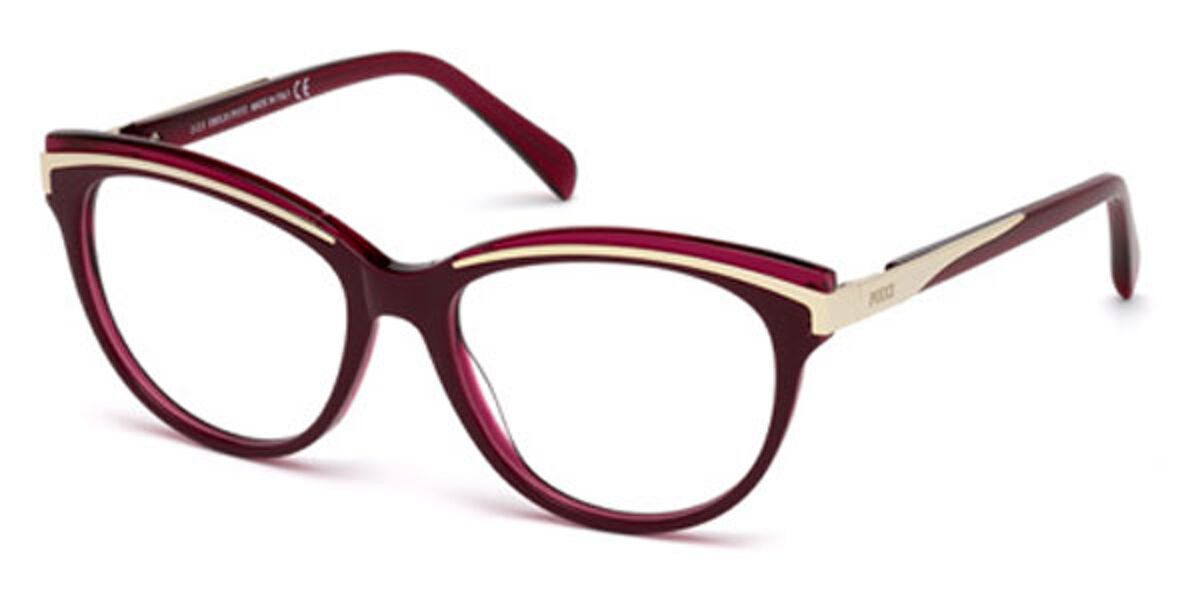 Emilio Pucci EP5038 068 Eyeglasses in Red | SmartBuyGlasses USA