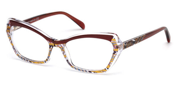 Photos - Glasses & Contact Lenses Emilio Pucci EP5053 071 Women's Eyeglasses Burgundy Size 54 ( 