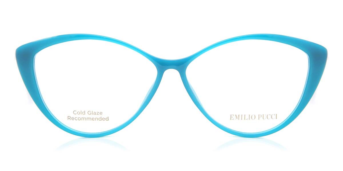 Photos - Glasses & Contact Lenses Emilio Pucci EP5058 087 Women's Eyeglasses Blue Size 56 (Fram 