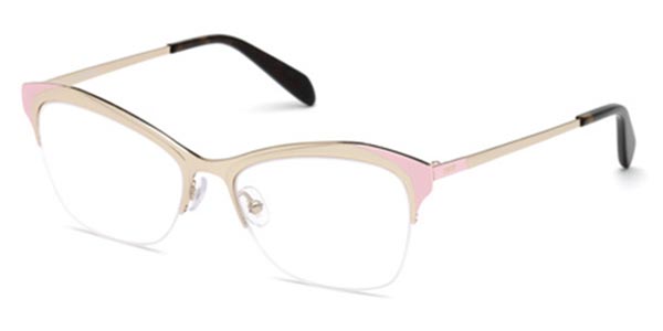 Photos - Glasses & Contact Lenses Emilio Pucci EP5074 033 Women's Eyeglasses Yellow Size 53 (Fr 