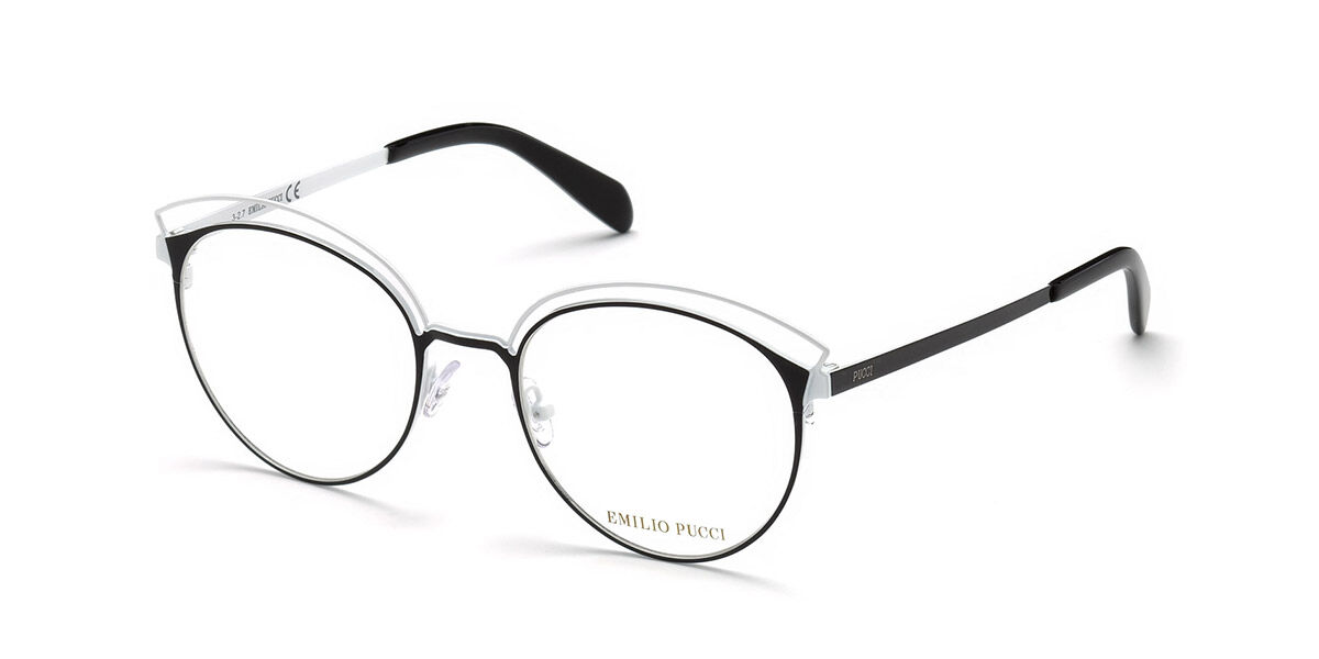 Photos - Glasses & Contact Lenses Emilio Pucci EP5076 004 Women's Eyeglasses Black Size 49 (Fra 