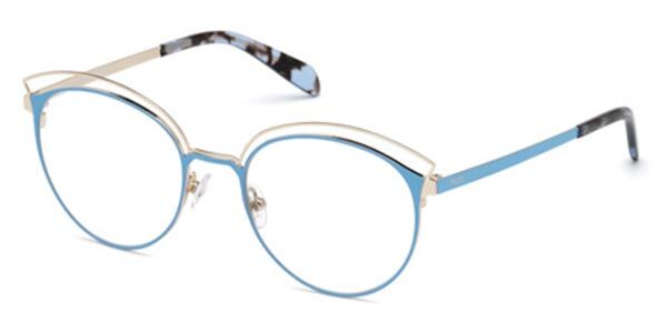 Photos - Glasses & Contact Lenses Emilio Pucci EP5076 086 Women's Eyeglasses Blue Size 49 (Fram 