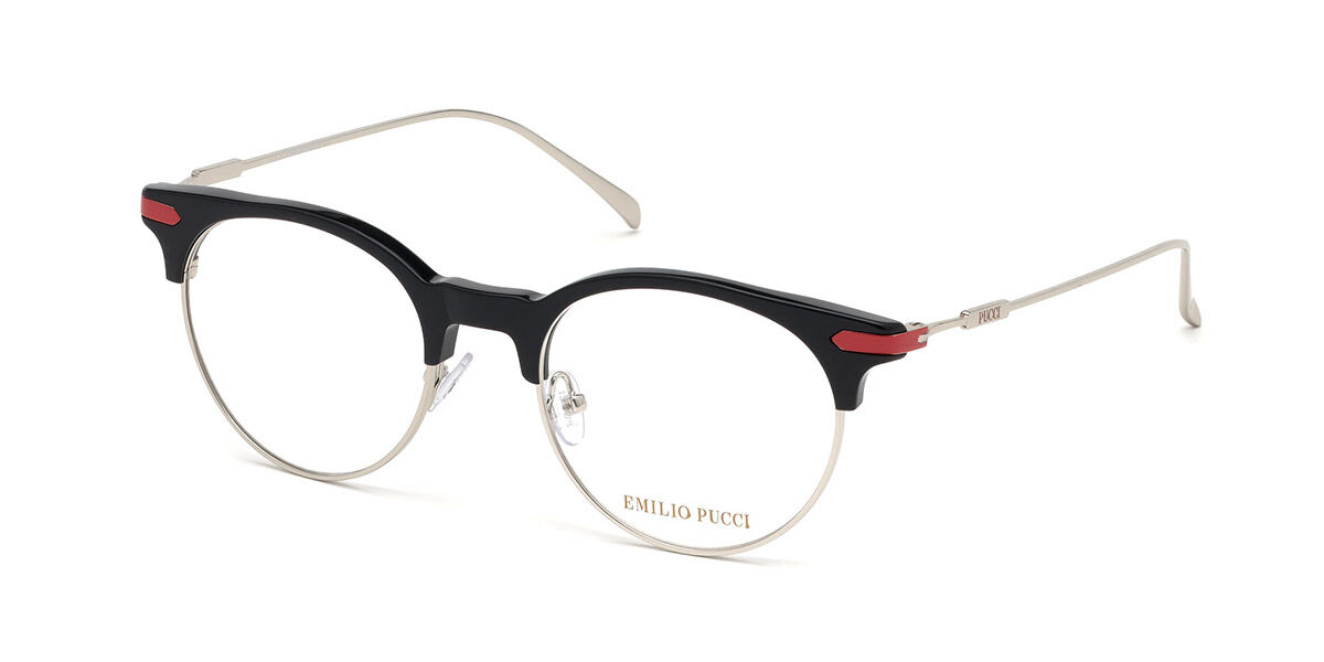 Photos - Glasses & Contact Lenses Emilio Pucci EP5104 005 Women's Eyeglasses Black Size 50 (Fra 