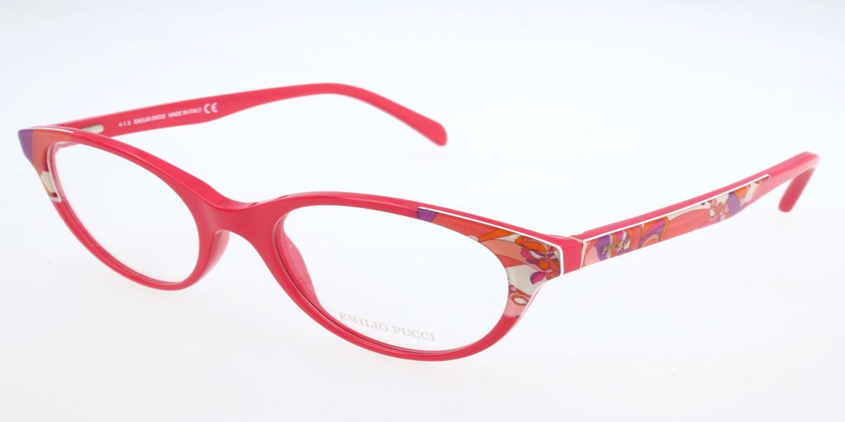 Photos - Glasses & Contact Lenses Emilio Pucci EP5023 075 Women's Eyeglasses Red Size 51 (Frame 