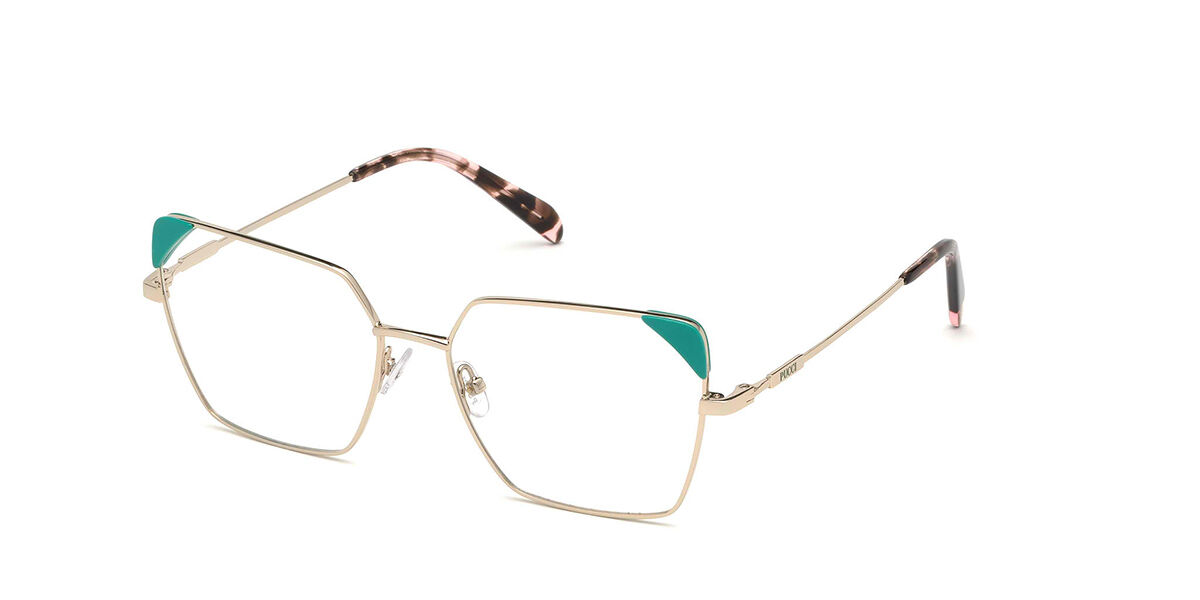 Photos - Glasses & Contact Lenses Emilio Pucci EP5111 032 Women's Eyeglasses Gold Size 55 (Fram 