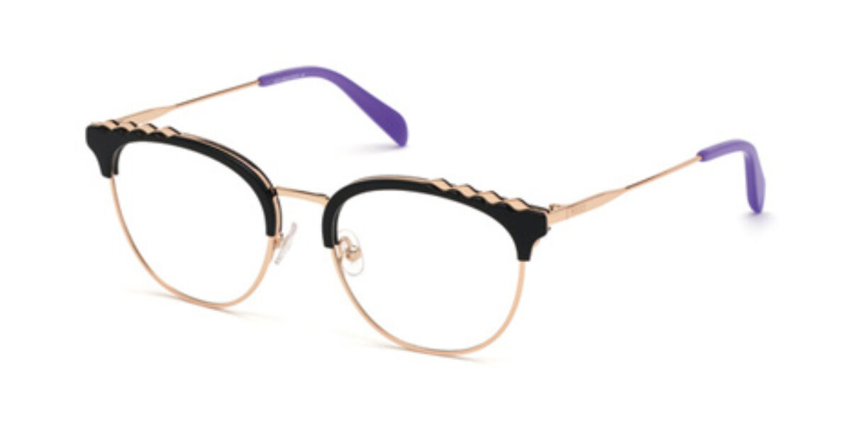 Photos - Glasses & Contact Lenses Emilio Pucci EP5146 005 Women's Eyeglasses Black Size 50 (Fra 