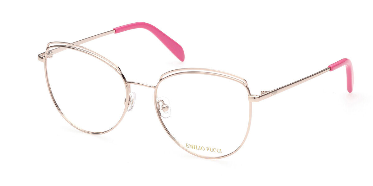 Photos - Glasses & Contact Lenses Emilio Pucci EP5168 028 Women's Eyeglasses Gold Size 56 (Fram 