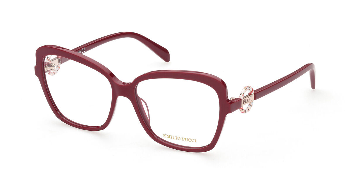 Photos - Glasses & Contact Lenses Emilio Pucci EP5175 066 Women's Eyeglasses Burgundy Size 55 ( 
