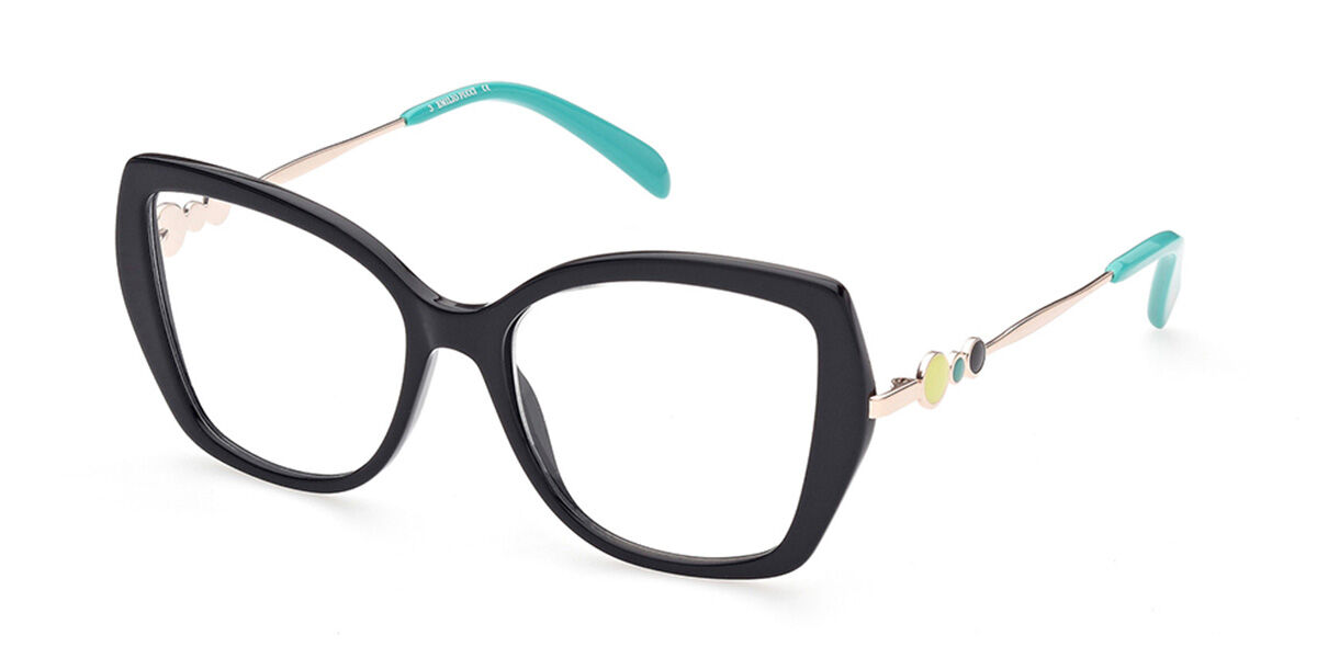 Photos - Glasses & Contact Lenses Emilio Pucci EP5191 001 Women's Eyeglasses Black Size 53 (Fra 