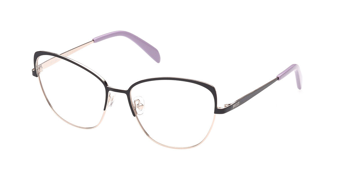 Photos - Glasses & Contact Lenses Emilio Pucci EP5188 005 Women's Eyeglasses Gold Size 56 (Fram 