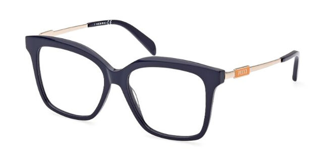 Emilio Pucci Blue Metal & Plastic Glasses (Frames) main image 0