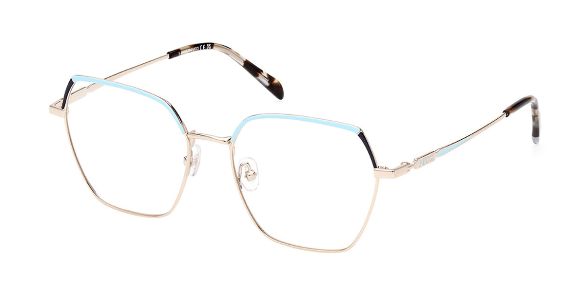 Photos - Glasses & Contact Lenses Emilio Pucci EP5222 032 Women's Eyeglasses Gold Size 54 (Fram 