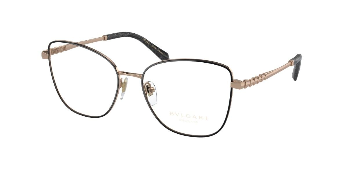 Bvlgari BV2250K Asian Fit 2023 Glasses Black Rose Gold VisionDirect