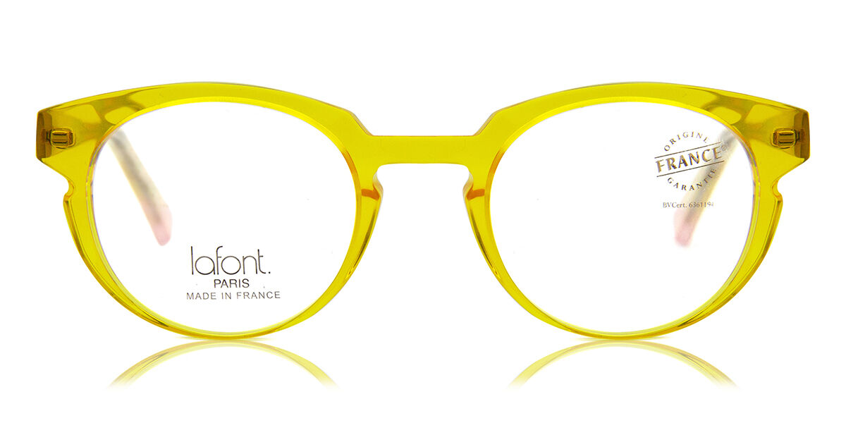 Lafont Ole-Ole 8036E Women's Eyeglasses Yellow Size 48 (Frame Only) - Blue Light Block Available